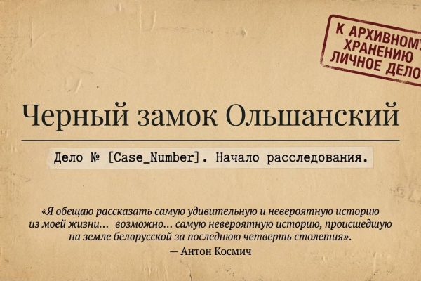 Черный замок Ольшанский
